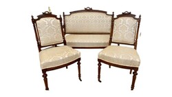 Neoclassical small living room set approx. 1870