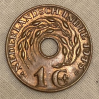 Holland Kelet India 1 cent 1945 I. Vilma