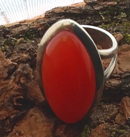 Huge carnelian stone ring!