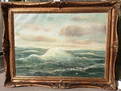 Prevosti, c. H. Marked, seascape around 1900