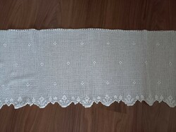 Beautiful, charming drapery in its simplicity, crocheted