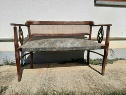 Art Nouveau antique small bench or sofa