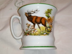 To the hunting house, mug with a stag motif