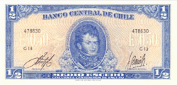 Chile 1/2 Escudo 1962 UNC