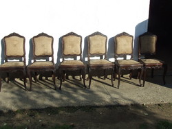 Barokk szék hat darab