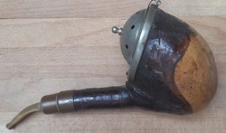 Viennese cherry wood pipe - with extra large head