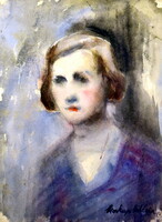 Valéria Markup (worked in the first half of the 20th century): self-portrait from a young age