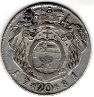 Silver Austrian states/ salzburg/archbishopric/hieronymus 1781 20kr 