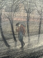 Anna rank: a longing wanderer on an autumn road (love memories) (f374)