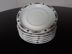 Alföldi porcelán barna magyaros mintás kistányérok, teás vagy leveses aljak