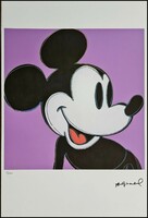 Andy warhol - micky mouse - leo castelli limited lithograph # 31/100