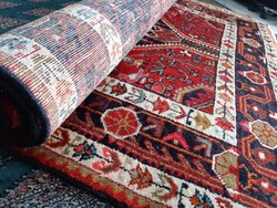 Hibátlan, meseszép, iráni Hamadan kézi csomózású szőnyeg