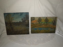 4 József Kovács paintings in one