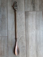 Hosszú antik réz vitorlás cipőkanál (46,5 cm)