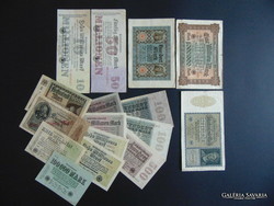Németország 16 darab márka bankjegy LOT !