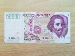 Italy 50000 lire 1992
