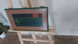 (K) level abstract painting with 38x23 cm frame