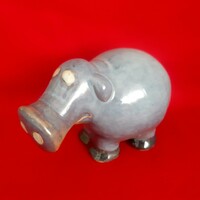 Art deco viziló vagy rövid ormányú elefánt figura, szobor, dísztárgy