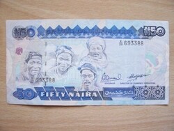 Nigéria 50 Naira 1991