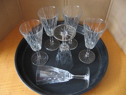 Retro reims crystal glass set