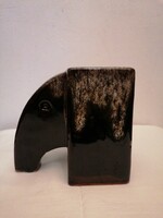 Elephant shaped ceramic vase