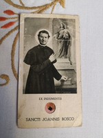 Bosco Szent János szentkép, imakép 1934-es.10x5.5 cm