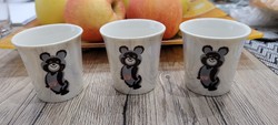 1980 Moscow Olympics commemorative mugs. Misa bear.