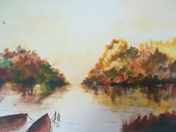 Watercolor landscape 21x30