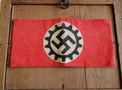 NSDAP náci, horogkeresztes DAF (DEUTSCHE ARBEITSFRONT - Német Munkafront) karszalag