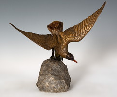 Bergmann bécsi bronz madár figura