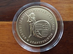 Governor János Hunyadi gold forint 2000 ft non-ferrous metal coin 2022