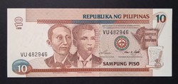 Fülöp-szigetek 10 Piso 1998 Unc