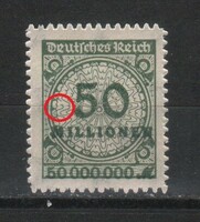 Tévnyomatok, érdekességek  1263 (Reich) Mi 321 B P HT     7,00 Euró postatiszta