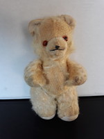 Antique tiny teddy bear with straw mohair fur, 14 cm