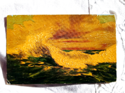 Degi art paper looks like an oil painting. Stormy Sea /160/