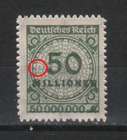 Tévnyomatok, érdekességek  1261 (Reich) Mi 321 B P HT     7,00 Euró postatiszta
