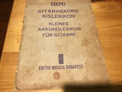 Csepei Gitárakkord Kislexikon - 1971 -es kiadás