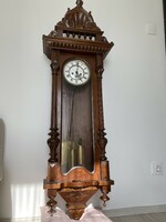 XIX. century original dual-weight Gustav Becker wall clock for sale!