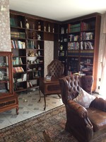 Corner bookshelf - neo-baroque