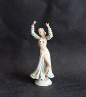 Schaubach kunst - wallendorf - exotic dancer figure in white dress