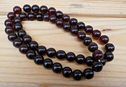 Antik valódi  bakelit nyaklánc cherry színben