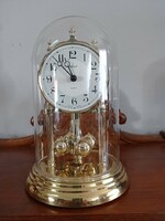 Glass case, German hermle swing, table clock