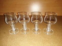 Stemmed glass short drinking glass set 4 pcs in one (b)