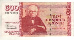 500 krónur 2001 mai 22 Izland