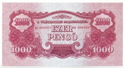 Magyarország 1.000 pengő  REPLIKA 1944 UNC