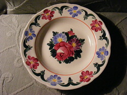 Floral granite plate