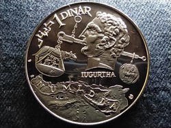 Tunézia Jugurtha .925 ezüst 1 Dínár 1969 FM PP (id62220)