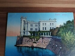 Old postcard, Trieste, Trieste, Miramare Castle