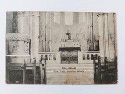 Old postcard photo postcard 1917 interior of Jak church