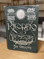 Ricordo di Venezia 30 Vedute régi album könyvecske